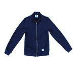 Navy American Roots 100% Cotton Track Jacket, Made in America.