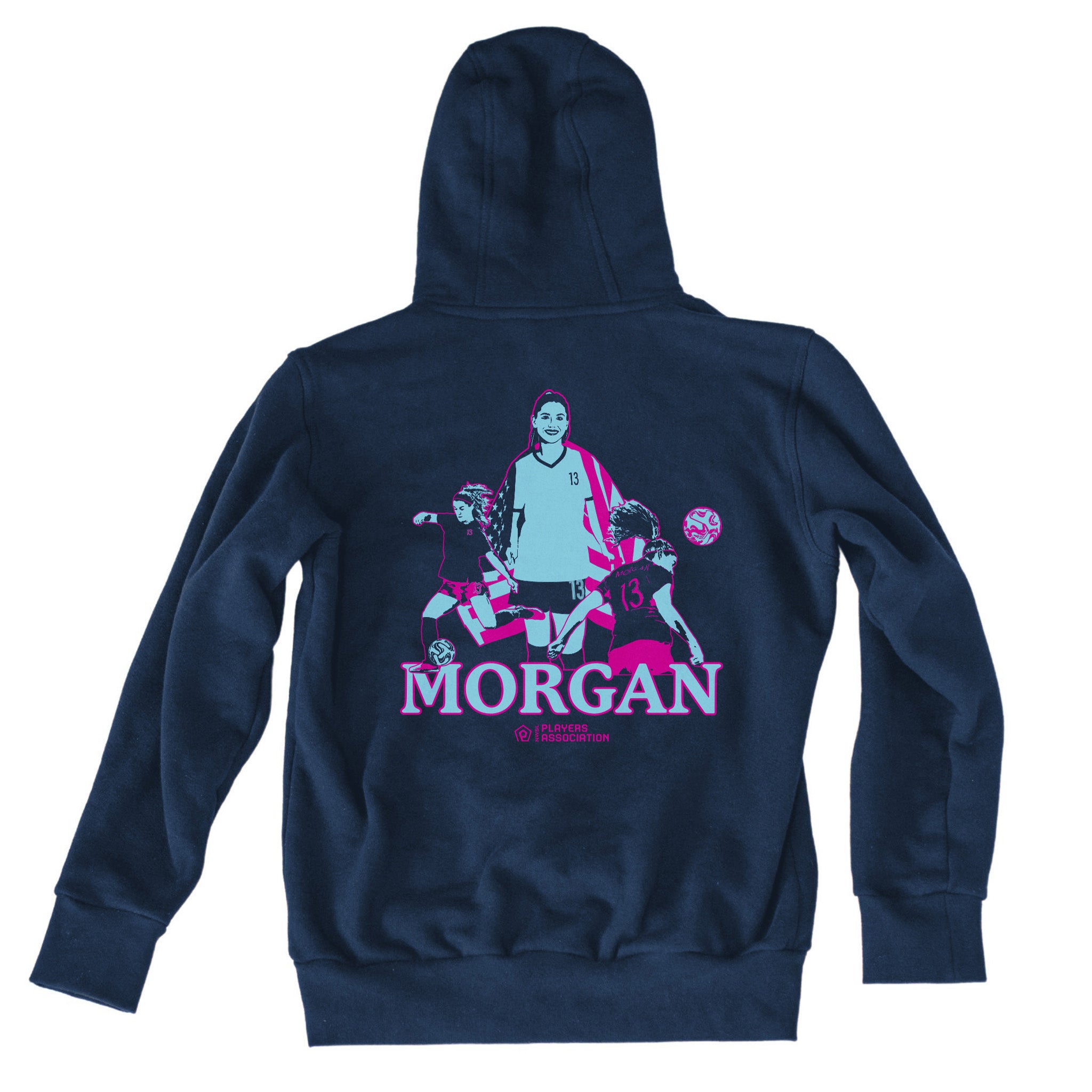 Alex Morgan Navy Pullover Back Design