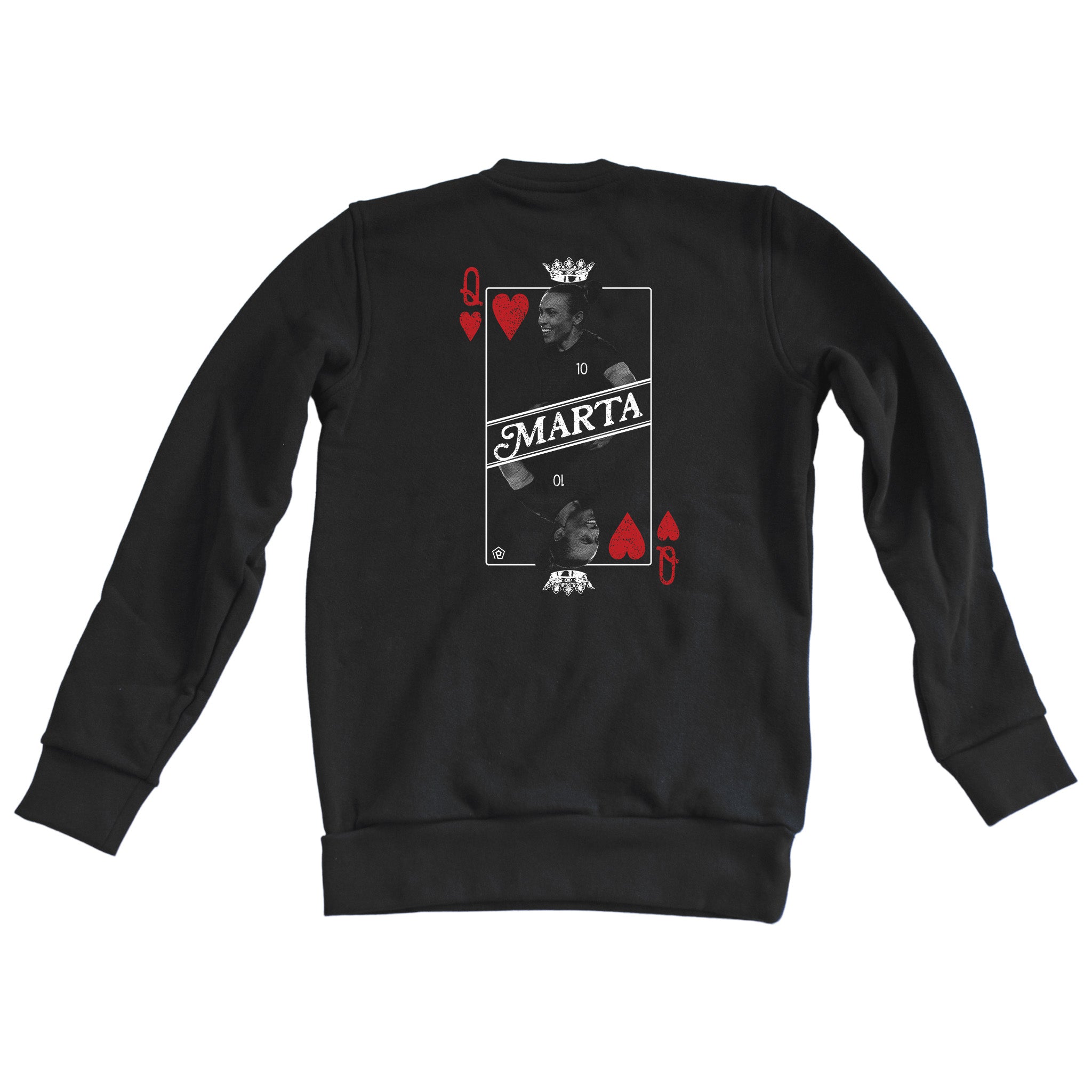 Black Long Sleeve Shirt with Marta Player Design