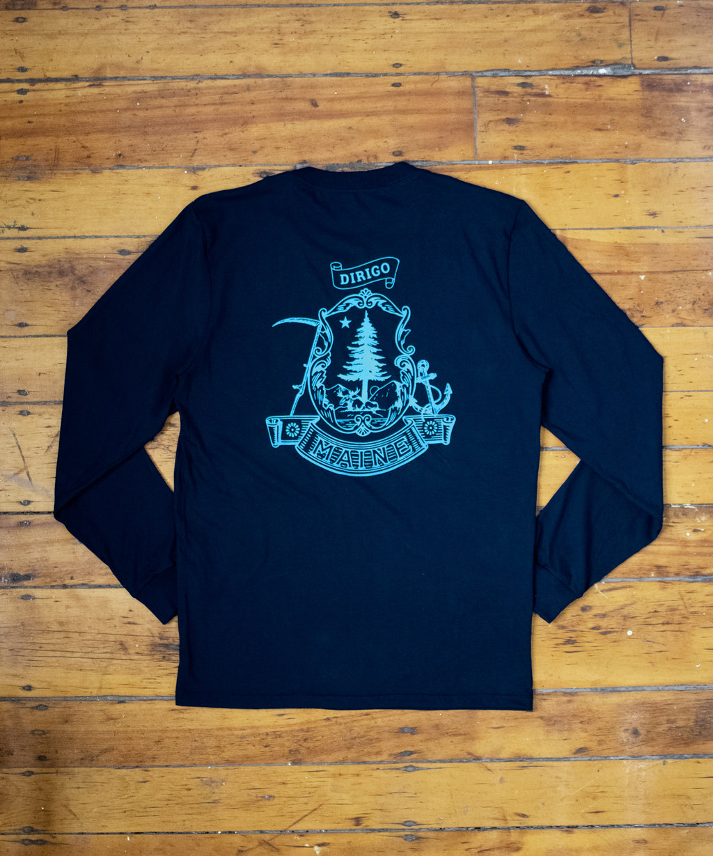 Limited Edition - Maine State Seal Long Sleeve Tee